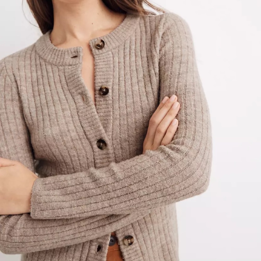 Madewell Merritt Shrunken Cardigan Sweater